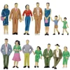 1:25 Architectural Model Painted Human Figures G Scale Model Railway Train Sitting and Standing people