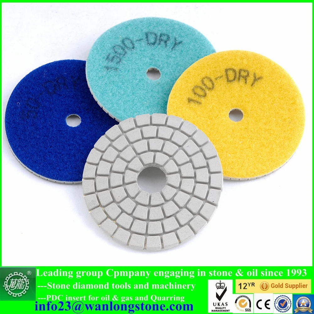 Resin Wet/dry Polishing Pads For Hand Grinder Grinding Pad For Stone