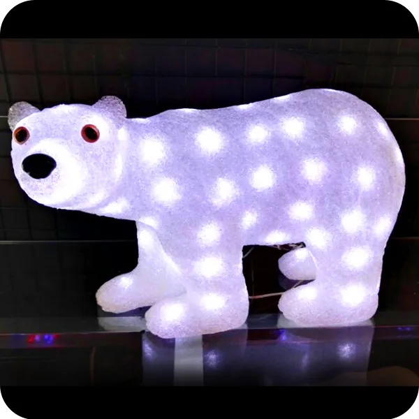 acrylic led polar bear