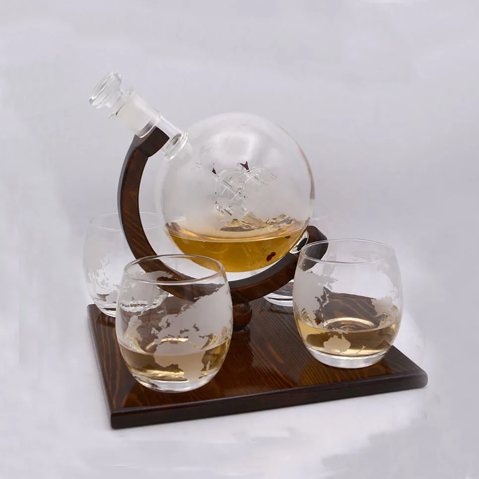 Japanese Sake Decanter With Ice Pocket - 14oz Chilled Wine Whiskey Carafe Doublewall Cool Server For Home Parties Bars Elegant Red Glass Dispenser Keeps Drinks Cold 2x Longer