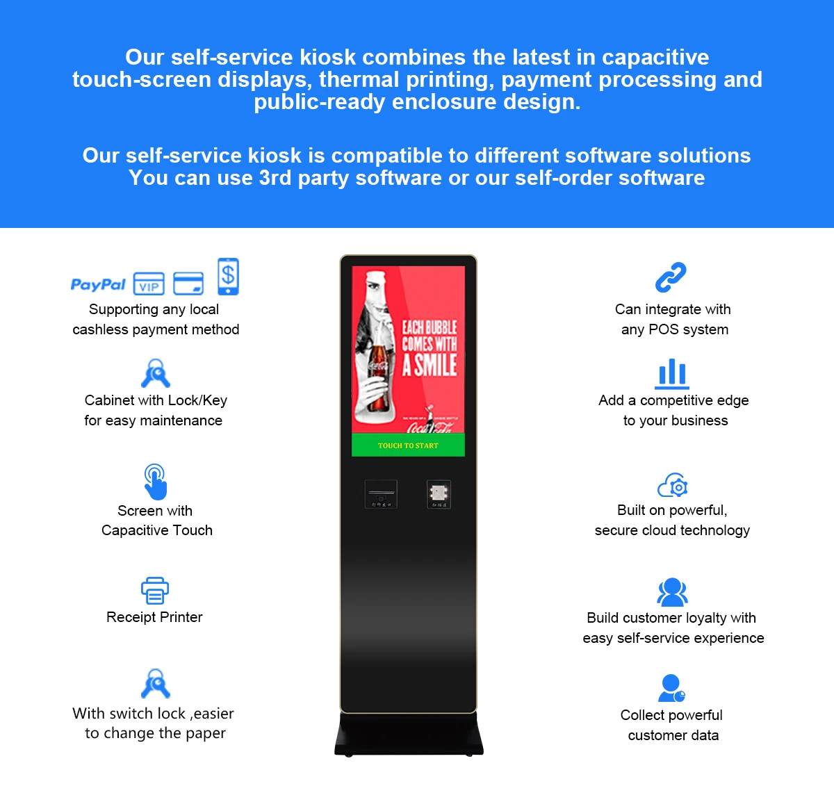 32 Inch Self Service Pos Touch Screen Bill Payment Kiosk Pos With Thermal Printer Buy Bill Payment Kiosk Pos Touch Screen Bill Payment Kiosk Pos Bill Payment Kiosk With Thermal Printer Product On