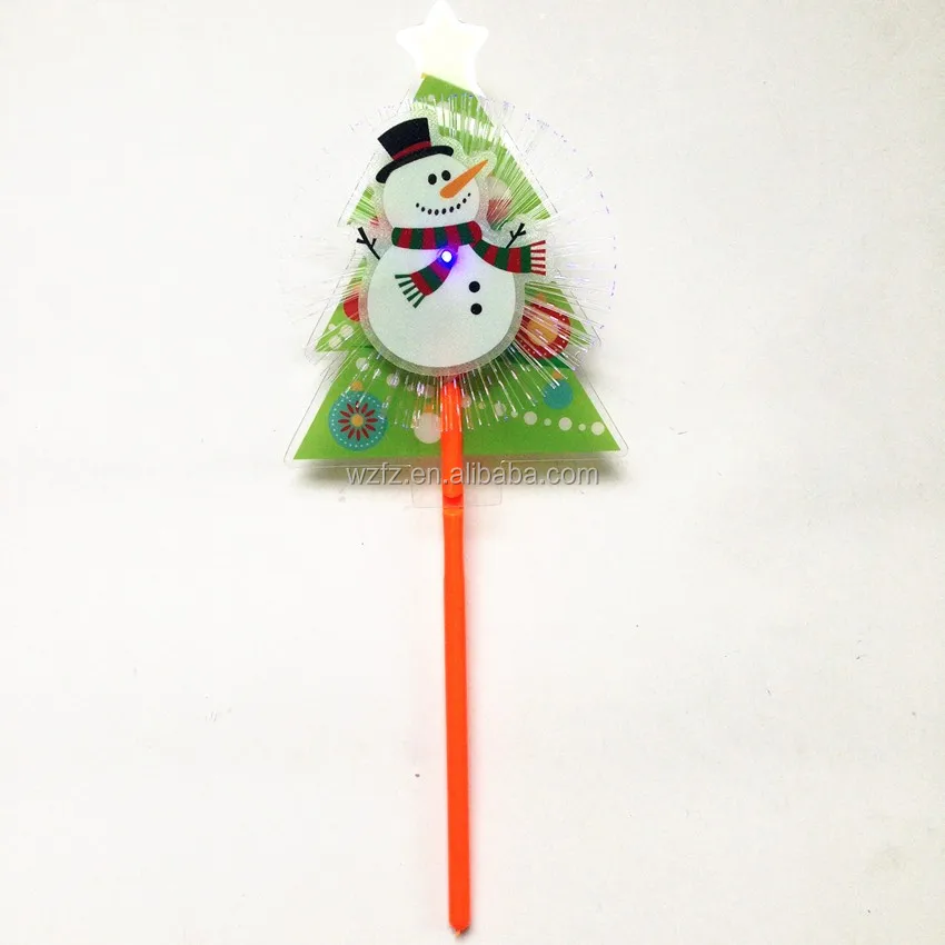 Snowman Led Flashing Optical Fiber Sticks Glowing Snowman Led Flashing Optical Fiber Sticks Glowing