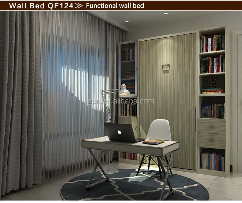Qf094 Single Size Automatic Rotating Vertical Wall Mounted Hidden Bed