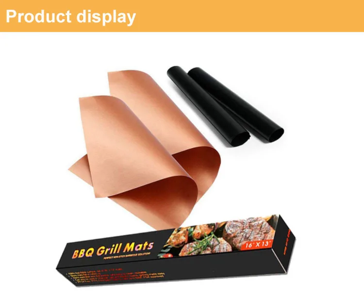 New Products Bbq Grill Floor Mat Non Stick Silicon Nonstick Bbq Grill