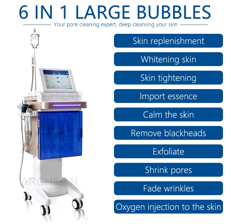 Korean 5 in 1 RF ultrasound vacuum Oxygen Facial Machine
