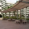Wood plastic composite wpc pergola waterproof WPC pergola