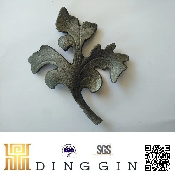 Leaf Decorative Leaf Wrought Wrought Iron Ornamental Element 120x95x4 Cast Steel 081W 