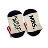 Mrs always right sock cotton unisex Sock Slippers ankle socks funny quote Get Lucky sock