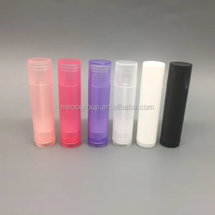 Ready To Ship Black 7colors Diy 5ml Empty Chapstick + Lids Containers ...