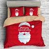 Hot Style100% Polyester Digital Christmas Bed Sets Santa Printing Bedding Set