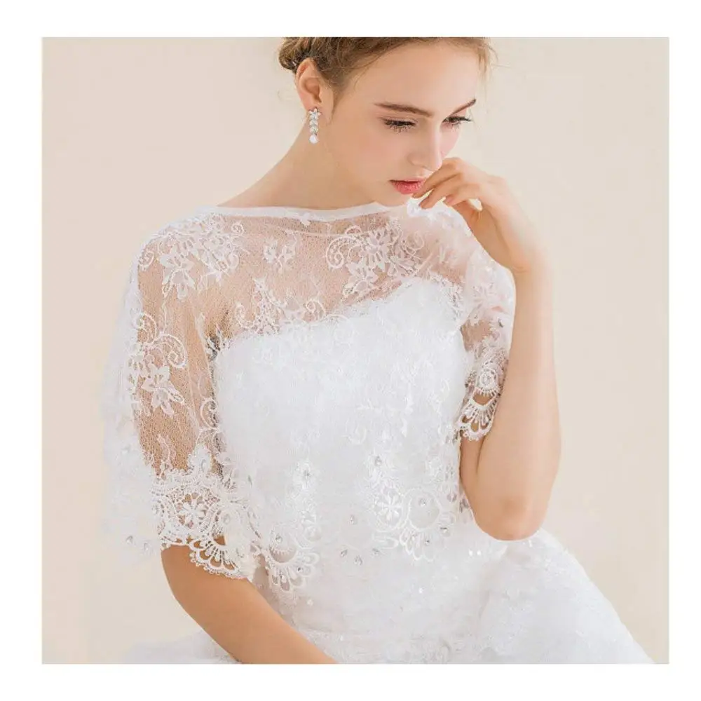 Lace Top Wedding Dress Cover Up