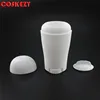 DC04 50g free sample blue white plastic deodorant stick container, wholesale empty 50ml oval deodorant plastic packaging