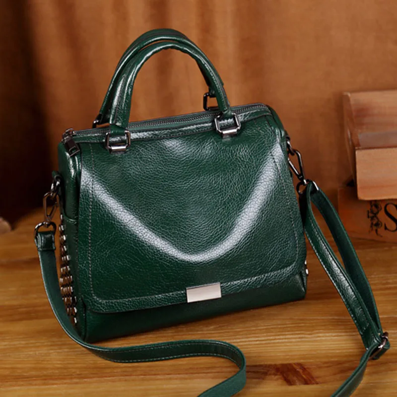 New Fashion Handbag Leather Bag Ladies Casual Tote Bag Senior Pu ...