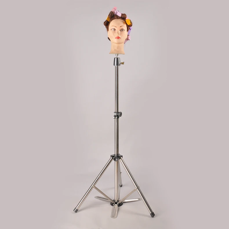 H0046 Hairdresser Mannequin Head,Adjustable Tripod Stand Buy Training Head For Hairdressers