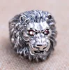 Domineering Lion King Men big Ring 925 sterling silver