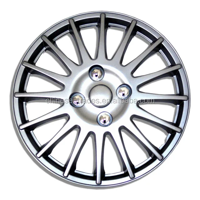 13"14"15" Abs Silver Painting Car Wheel Covers Plastic Lacquer Painting Car Wheel Covers Chrome