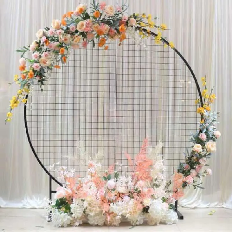 round flower arch
