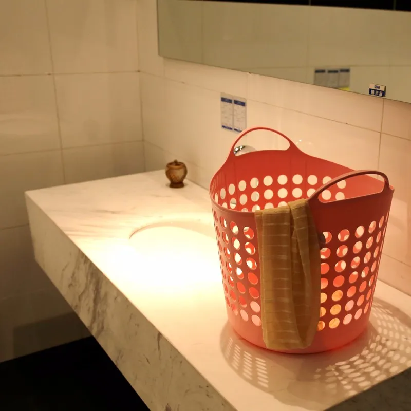 Haushalt Kunststoff Bunte Wäschekorb 38L/20L Schmutzige Kleidung