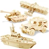 1pc 3D Wood Puzzles Children Adults Vehicle Puzzles Wooden Toys Learning Education Environmental Assemble Toy Educational Games