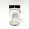 HOT Wholesale Drinking mason jar glass with handle