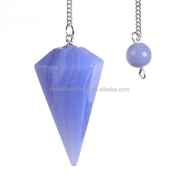 blue lace agate pendulum