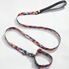 Sublimation Polyester Dog Leash And Collar Training Collar Shock Remote Dog Leash And Collar