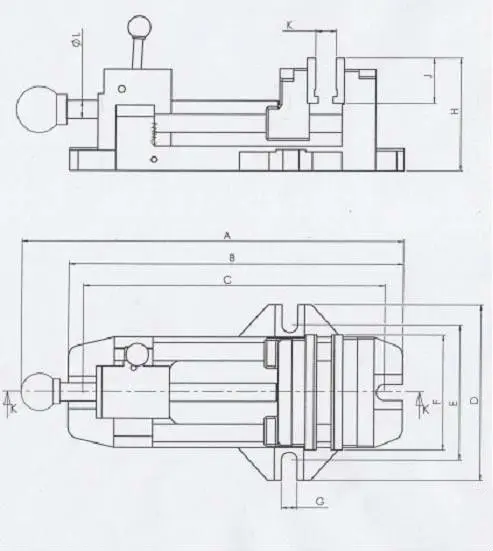 QKC Quick Grip Drill Press Vice/Vise Jaw Drill Press vice