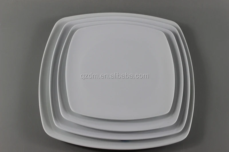 Factory Supply Melamine camping Dinner plate , Solid Color dishes