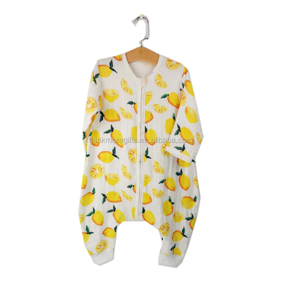 Ecofriendly Printing 100 Bamboo Muslin Baby Sleeping Bag With Feet