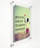 Wall Mounted Single Panel Clear Acrylic Photo Frame with Magnets