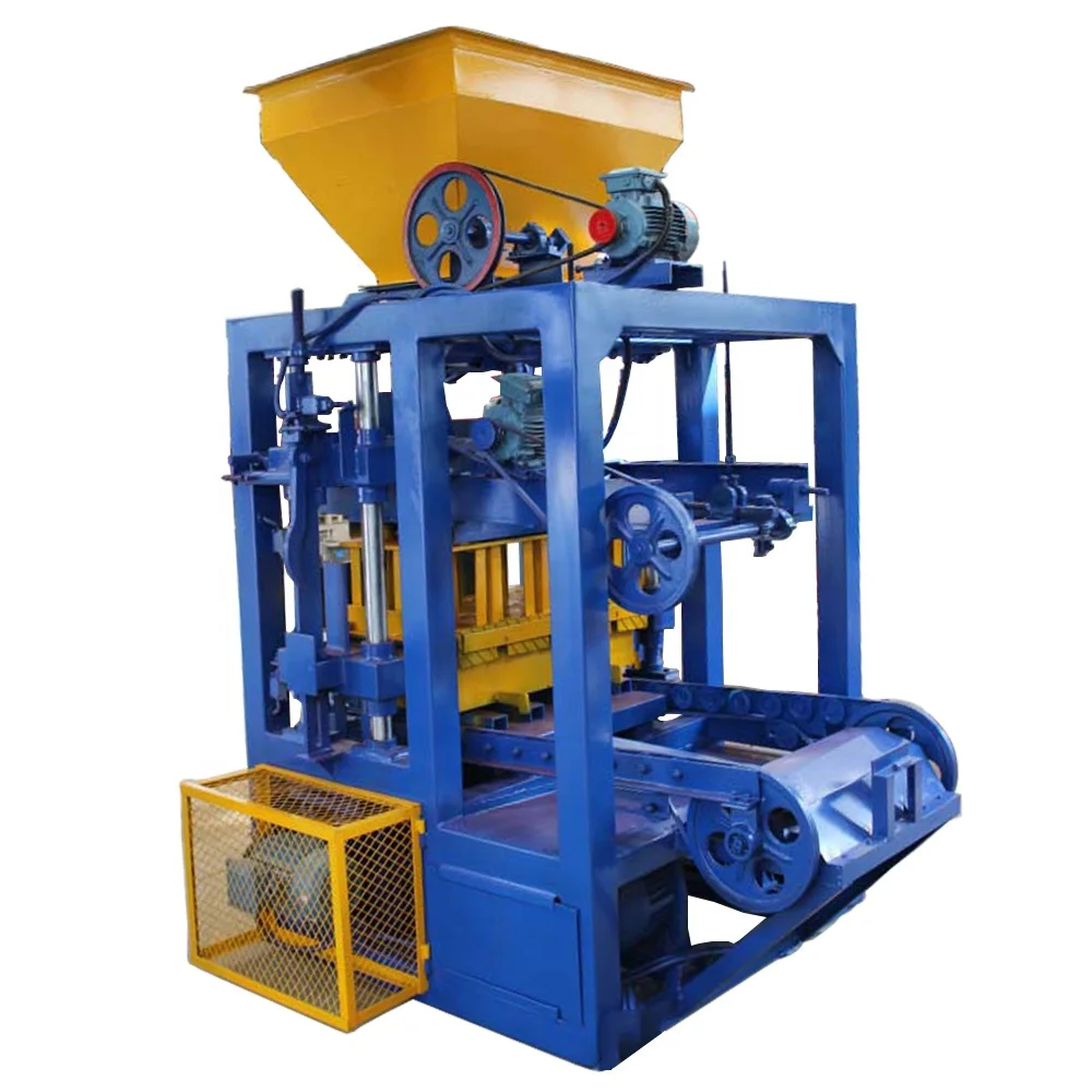 新的手动水泥砖机qt4-24小型企业2020