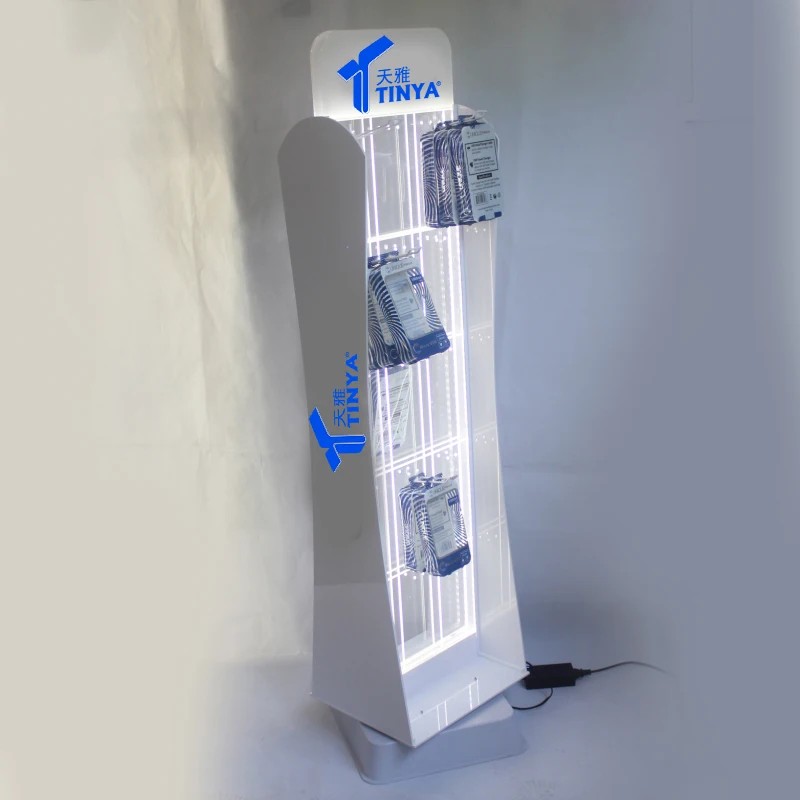 Floor Standing 360 Degree Rotating Cell Phone Case Accessories Display