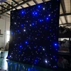 white or black curtains with lights in them led curtain star stage backdrop decoration for wedding event party concert