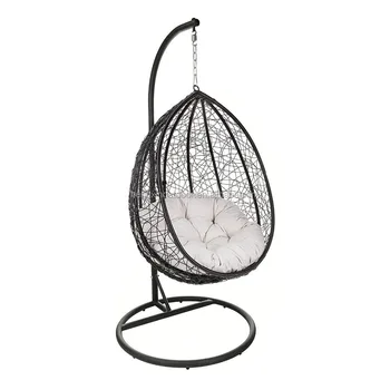 Outdoor Patio Hanging Chair Indoor Egg Swing Chair With Stand Buy Leisure And Patio Rattan Porch Furniture Chair Modern Garden And Indoor