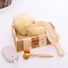 Wholesale Bath and Body Gift Sets promotional bath set in wooden bag