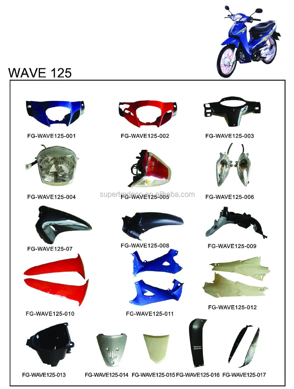 Complete Plastic Parts Viva115r / Smash / Titan125 Buy Motorcycle