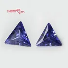 Fancy Color Triangle CZ 6x6mm Cubic Zirconia Tanzanite Loose Stone