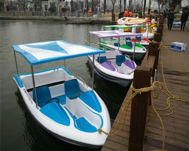 Cheap Price New Style 4 Seats Fiberglass Leisure Electric Boat for Sale