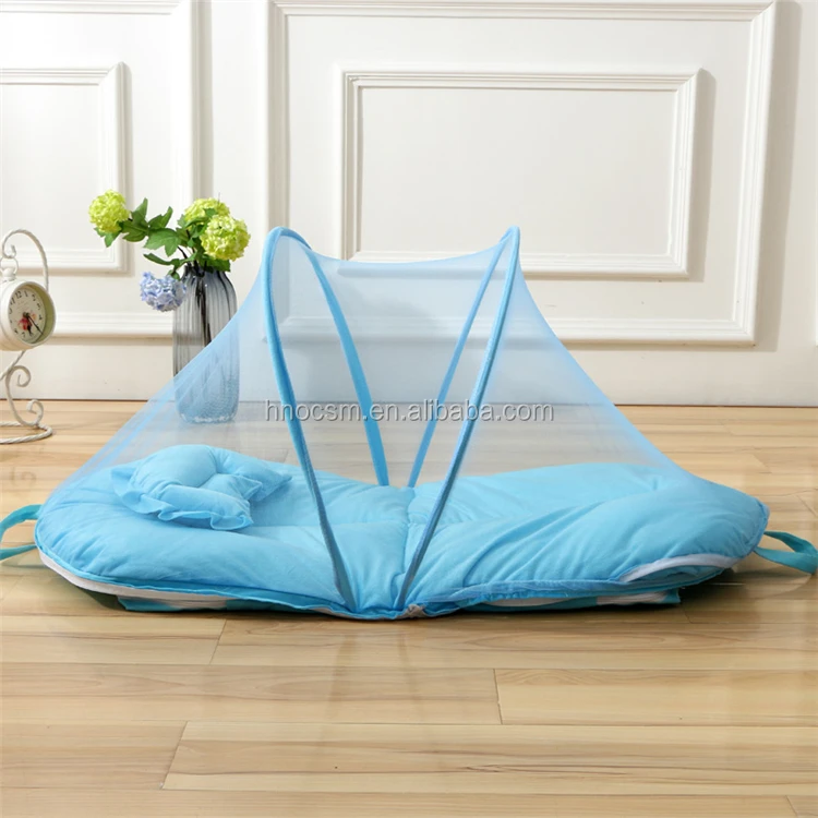 baby bed tent with mosquito net and pillow