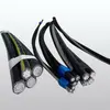 Bundled overhead insulated cable Aluminum conductor aerial cable ABC 2x16+16 ABC 2x25+16