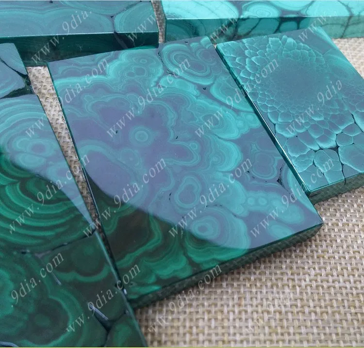 Wholesale Natural Malachite Loose Gemstones in Various Shapes White Heart Oval Star Pear Flower Square Rectangle Heart
