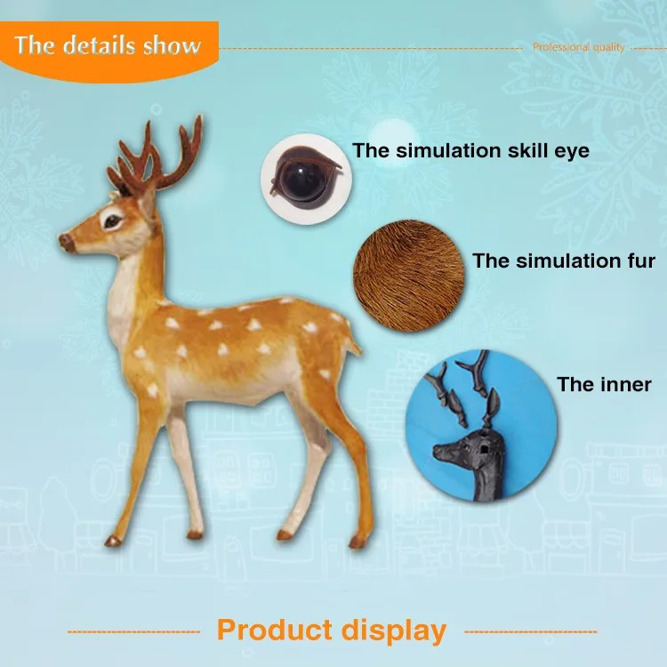 Continental simulation deer doll artificial christmas reindeer