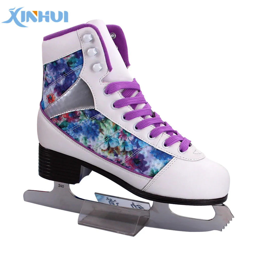 2017 Hot Selling Orange Fancy Ice Figure Skates Shoes For Female Buy