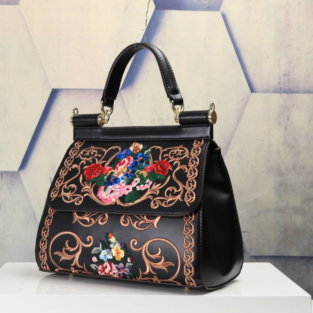 Embroidered Handbags And Totes