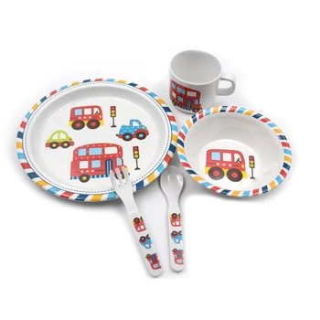 Wholesale Unbreakable 5 Pcs Baby Dinnerware Set,Melamine Children ...