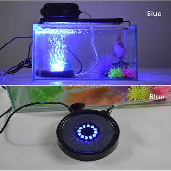 Hot Jual Aquarium Fish Tank Air Batu Gelembung Disk Led Cahaya