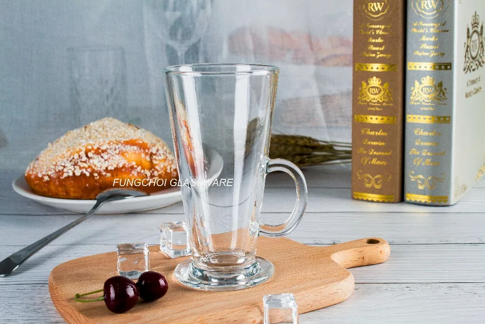 10.3oz 290ml Transparent Tall Latte Classical Ice Cream Serving Glass