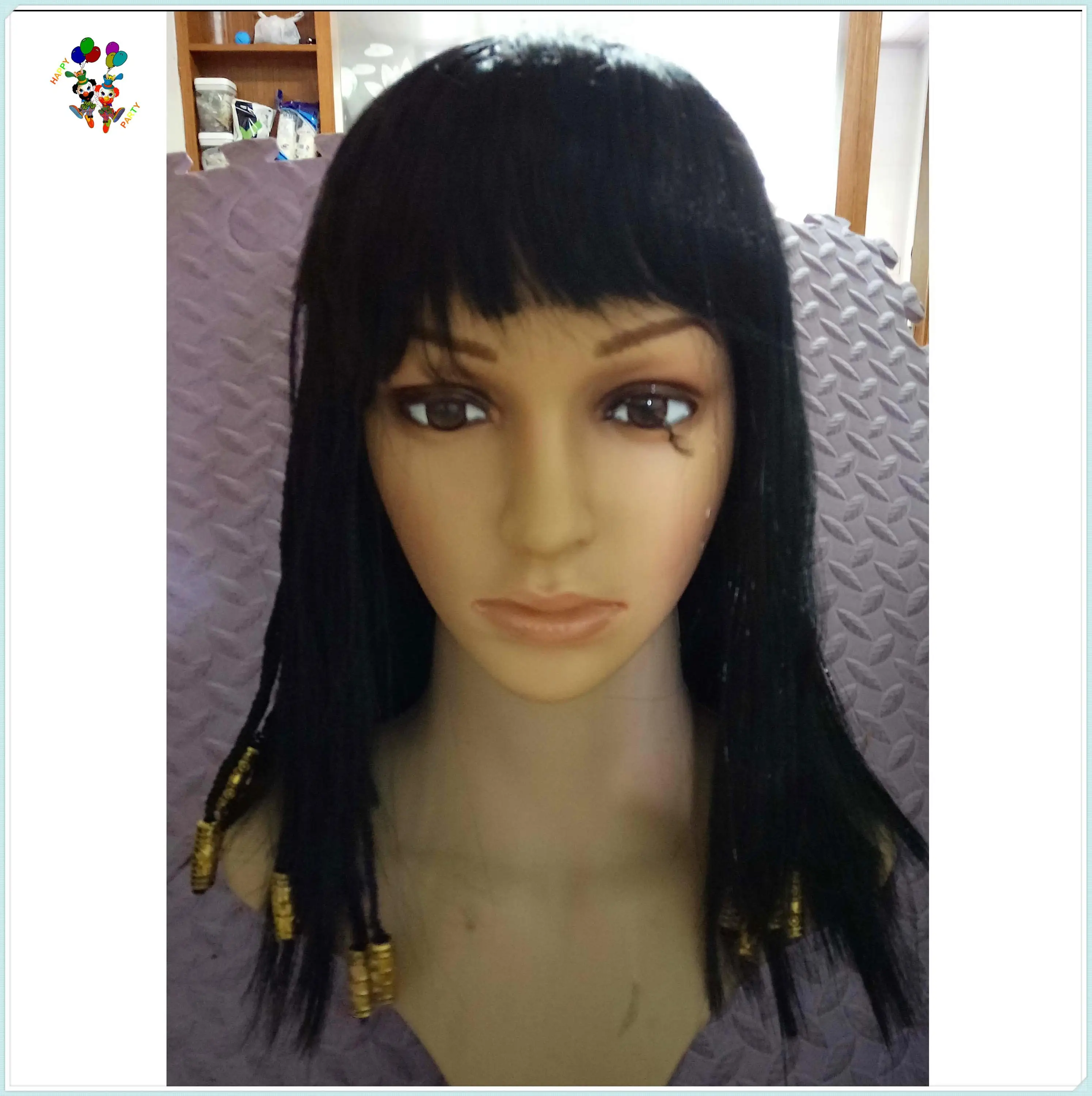 Egyptian Cleopatra Nefertiti Braided Peruke Carnival Wigs Hpc1230