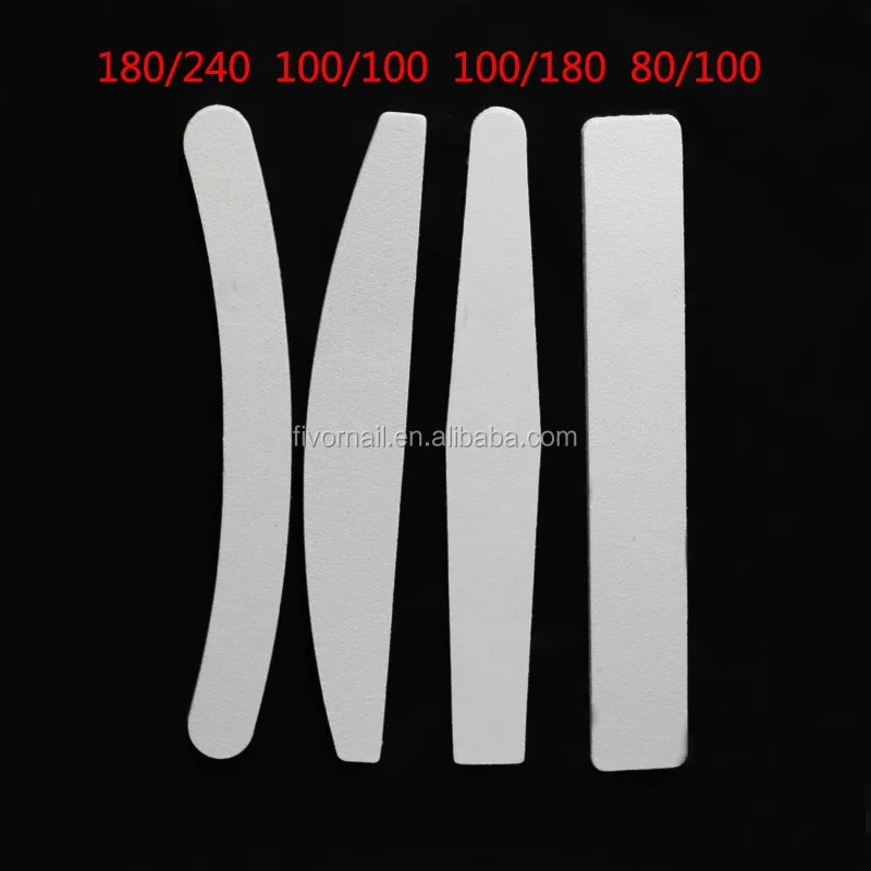 Grey Nail Files 100/180 Round Nail Art Acrylic Uv Christmas Nail File