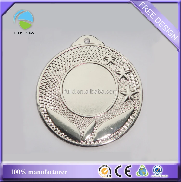 Wholesale Metal Blank Frame Stars Silver Promotional Medal Medallion ...